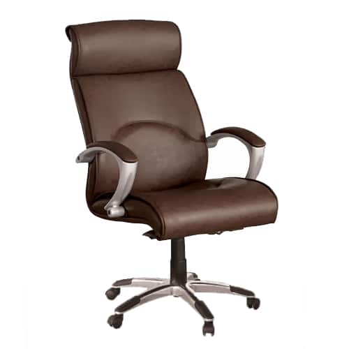 Ghế da lưng cao chân mạ GX201.1-M
