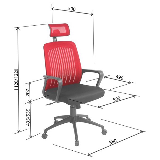 Ghế xoay lưng lưới GX401B-N