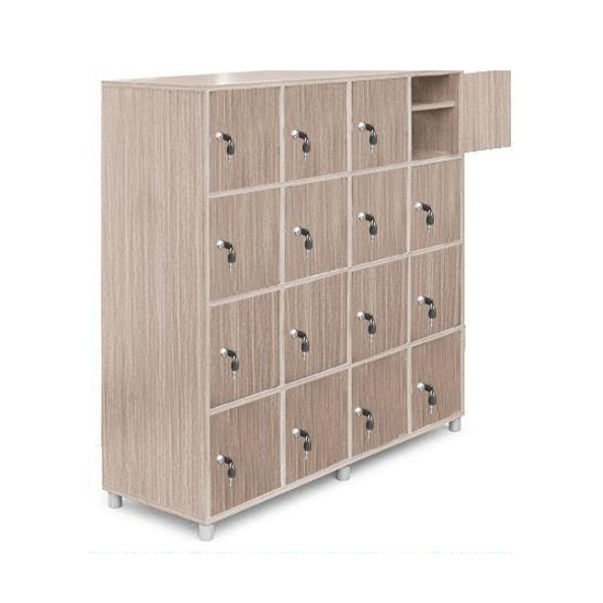 Tủ giầy 16 ngăn cánh gỗ TJ-16G có khóa