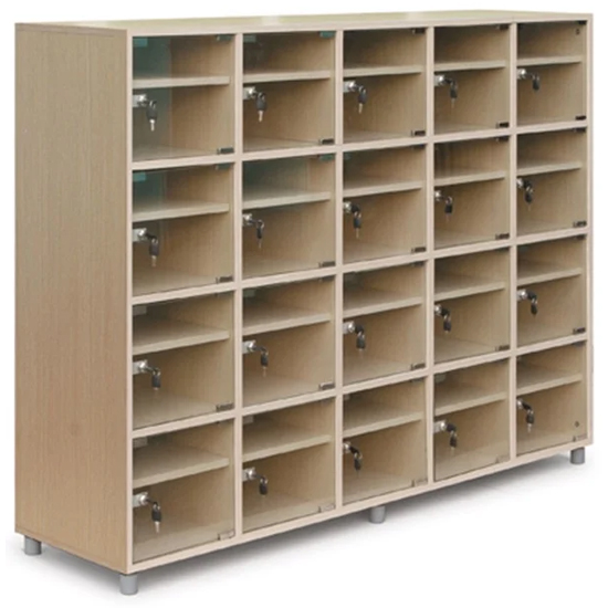 Tủ giầy 20 ngăn cánh kính TJ-20K có khóa